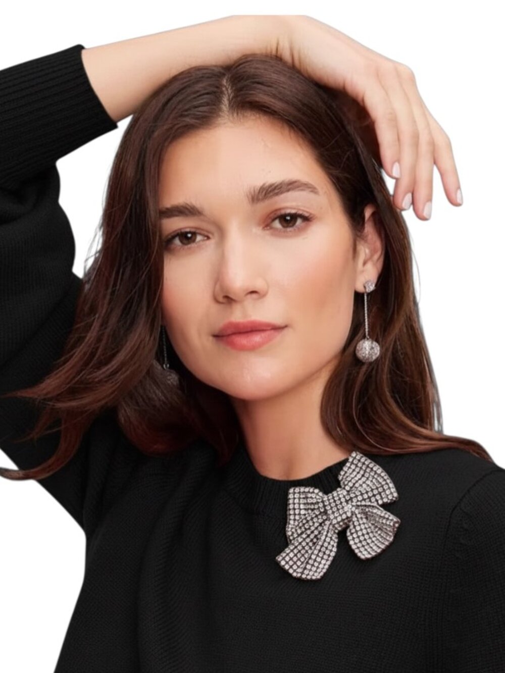 Kate Spade Embellished Bow Sweater Size XS